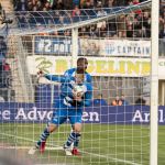 18-03-2018: Voetbal: PEC Zwolle v Feyenoord: Zwolle
(L-R) Kingsley Ehzibue of PEC Zwolle, Piotr Parzyszek of PEC Zwolle
FOTO: Johan Wolff