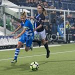 23-03-2018: Voetbal: Vrouwen PEC Zwolle v sc Heerenveen : Zwolle
(L-R) Esmee de Graaf of PEC Zwolle, Wielle Douma of SC Heerenveen
FOTO: Johan Wolff