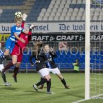 23-03-2018: Voetbal: Vrouwen PEC Zwolle v sc Heerenveen : Zwolle
(L-R) Esmee de Graaf of PEC Zwolle, Devi Venemea of SC Heerenveen
FOTO: Johan Wolff