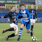 23-03-2018: Voetbal: Vrouwen PEC Zwolle v sc Heerenveen : Zwolle
(L-R) Nancy Loth of SC Heerenveen, Nurija van Schoonhoven of PEC Zwolle
FOTO: Johan Wolff