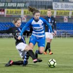 23-03-2018: Voetbal: Vrouwen PEC Zwolle v sc Heerenveen : Zwolle
(L-R) Nancy Loth of SC Heerenveen, Nurija van Schoonhoven of PEC Zwolle
FOTO: Johan Wolff