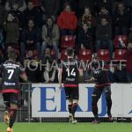 30-03-2018: Voetbal: Go Ahead Eagles v Helmond sport: Deventer
(L-R) Furhgill Zeldenrust of Helmond Sport viert feestje na 1-1
FOTO: Johan Wolff