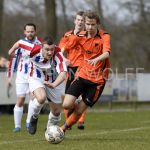 31-03-2018: Voetbal: Avereest v Lemele: Balkbrug
(L-R) Niek Kuiper of Avereest, Yoran Bakhuis of Lemele
FOTO: Johan Wolff