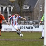 31-03-2018: Voetbal: Avereest v Lemele: Balkbrug
(L-R) Michel Pouw of Lemele, Jurgen Visscher of Avereest, Ruan Weelink of Lemele
FOTO: Johan Wolff