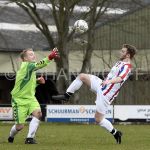 31-03-2018: Voetbal: Avereest v Lemele: Balkbrug
(L-R) Ruan Weelink of Lemele, Jurgen Visscher of Avereest
FOTO: Johan Wolff
