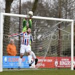 31-03-2018: Voetbal: Avereest v Lemele: Balkbrug
(L-R) Ruan Weelink of Lemele goalkeeper, Marcel Baas of Avereest
FOTO: Johan Wolff
