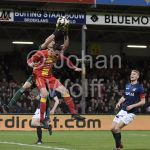 (L-R) Aykut Ozer of Fortuna Sittard, Jeff Stans of Go Ahead Eagles, Perr Schuurs of Fortuna Sittard
Foto: Johan Wolff
