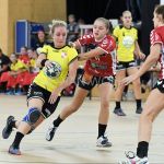 L-R Marit Molenbroek of DSVD, Nele Antonissen of Morrenhof-Jansen, Roos van Leeuwen of Morrenhog-Jansen