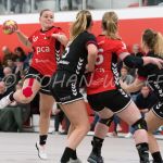 L-R Anouk van Rijssen of PCA Kwiek, Jamie Neijendorff of Kras Volendam, Kim Boerdam of PCA Kwiek,
Mabel Panhuis of Kras Volendam