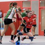 07-09-2019: Handbal: PCA Kwiek v Velo: Raalte
Larissa Wouters of Velo, Kim Peters of PCA Kwiek, Michelle Huf of Velo