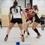 05-10-2019: Handbal: PCA Kwiek v ZAP: Raalte
Dille Alkemade of ZAP, Kim Boerdam of PCA Kwiek,
Bojoura Appelman of ZAP
