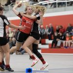 05-10-2019: Handbal: PCA Kwiek v ZAP: Raalte
Dille Alkemade of ZAP, Jessica Hilbrands of PCA Kwiek,Puck Langelaan of ZAP