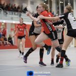 05-10-2019: Handbal: PCA Kwiek v ZAP: Raalte
Tess Ammerlaan of ZAP, Valerie Logtenberg of PCA Kwiek,
Fleur Reek of ZAP
