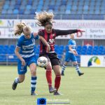 13-10-2019: Voetbal: Vrouwen PEC Zwolle v Excelsior Barendrecht: Zwolle
Leonie Vliek of PEC Zwolle vrouwen, Senna El Messaoudi of Excelsior Barendrecht