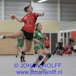 14-12-2019: Handbal: Vrouwen PCA Kwiek v Quintus: Raalte
Lisa Bosch of PCA Kwiek, Tess van der Knaap of Quintus