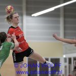 14-12-2019: Handbal: Vrouwen PCA Kwiek v Quintus: Raalte
Elize Zwinkels of Quintus, Kim Boerdam of PCA Kwiek,