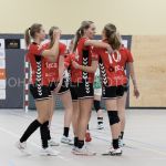 04-01-2020: Handbal: PCA Kwiek v Misker E&O: Raalte
team van PCA Kwiek viert een klein feestje na de overwinning op Misker E&O