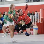 04-01-2020: Handbal: PCA Kwiek v Misker E&O: Raalte
Daphne Luichies of Misker E&O, Kim Peters of PCA Kwiek,