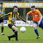 01-03-2020: Voetbal: Dedemsvaart v LAC Frisia: Dedemsvaart
Jeroen Kuipers of Frisia, Mick Kuilder of Dedemsvaart