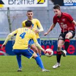 07-03-2020: Voetbal: DETO v NSC Nijkerk: Vriezenveen
Dave Knikker of NSC Nijkerk, Kai Wesselink of DETO