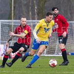 07-03-2020: Voetbal: DETO v NSC Nijkerk: Vriezenveen
Wybe Kram of DETO, Yannick Cornelisz of NSC Nijkerk