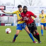 07-03-2020: Voetbal: DETO v NSC Nijkerk: Vriezenveen
Houssein Jabir of NSC Nijkerk, Coplan Soumaoro of DETO