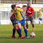 07-03-2020: Voetbal: DETO v NSC Nijkerk: Vriezenveen
Tim Bongers of DETO,Yordi Grovenstein of NSC Nijkerk