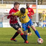 07-03-2020: Voetbal: DETO v NSC Nijkerk: Vriezenveen
Tim Bongers of DETO, Yordi Grovenstein of NSC Nijkerk