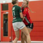 02-08-2020: Handbal: PCA Kwiek v SFN Vechta: Raalte
Luca Vodde of SFN Vechta, Daphne Luchies of PCA Kwiek