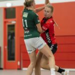 02-08-2020: Handbal: PCA Kwiek v SFN Vechta: Raalte
Luca Vodde of SFN Vechta, Daphne Luchies of PCA Kwiek