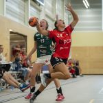 02-08-2020: Handbal: PCA Kwiek v SFN Vechta: Raalte
Nele Muller of SFN Vechta, Lisa Bosch of PCA Kwiek