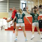 02-08-2020: Handbal: PCA Kwiek v SFN Vechta: Raalte
Jessica Hilbrands of PCA Kwiek, Svenja Rohof, Luca Vodde of SFN Vechta