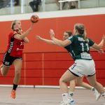 02-08-2020: Handbal: PCA Kwiek v SFN Vechta: Raalte
Jessica Hilbrands of PCA Kwiek, Luca Vodde of SFN Vechta