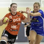 19-06-2021: Sport: PCA Kwiek - Westfriesland SEW
Marit Winkels (PCA Kwiek), Zoe van Giersbergen (SEW)
During the eredivisie womens handball match at sportcentrum Tijenraan in Raalte