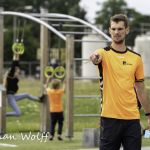 23-06-2021: News: Nederlands kampioenschap stoepranden in Raalte
Rick Schrijver (In Oranje) en Volleyballer
tijdens de NK stoepranden in Raalte.