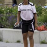 23-06-2021: News: Nederlands kampioenschap stoepranden in Raalte
deelnemer NK stoepranden
tijdens de NK stoepranden in Raalte.