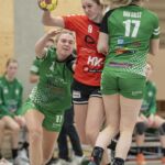 29-05-2021: Sport: PCA Kwiek vs Quintus
Angelique van Duijvenbode (Quintus), Floor Tutert (PCA Kwiek), Iris van Aalst (Quintus)
during the dames handbal eredivisie match PCA Kwiek 1 vs Quintus 1 at sportcentrum Tijenraan in Raalte