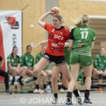 29-05-2021: Sport: PCA Kwiek vs Quintus
Floor Tutert (PCA Kwiek), Iris van Aalst (Quintus)
during the dames handbal eredivisie match PCA Kwiek 1 vs Quintus 1 at sportcentrum Tijenraan in Raalte