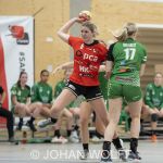 29-05-2021: Sport: PCA Kwiek vs Quintus
Floor Tutert (PCA Kwiek), Iris van Aalst (Quintus)
during the dames handbal eredivisie match PCA Kwiek 1 vs Quintus 1 at sportcentrum Tijenraan in Raalte