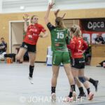 29-05-2021: Sport: PCA Kwiek vs Quintus
Jessica Hilbrands (PCA Kwiek), Anouk Zwinkels (Quintus), Kim Peters (PCA Kwiek)
during the dames handbal eredivisie match PCA Kwiek 1 vs Quintus 1 at sportcentrum Tijenraan in Raalte
