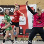 29-05-2021: Sport: PCA Kwiek vs Quintus
Anouk Zwinkels (Quintus), Nel Veldhuis (PCA Kwiek)
during the dames handbal eredivisie match PCA Kwiek 1 vs Quintus 1 at sportcentrum Tijenraan in Raalte