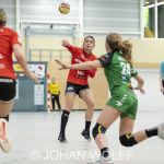 29-05-2021: Sport: PCA Kwiek vs Quintus
Maike Damhuis (PCA Kwiek), Sabine Vollebregt (Quintus)
during the dames handbal eredivisie match PCA Kwiek 1 vs Quintus 1 at sportcentrum Tijenraan in Raalte
