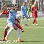 02-05-2021: Sport: Twente - PSV
Georgina Carreras of PSV vrouwen, Suzanne Giesen of FC Twente vrouwen
during the eredivisie vrouwen FC Twente vrouwen vs PSV vrouwen Den Haag at stadium FBK in Hengelo.