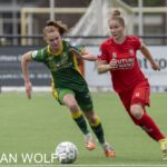 23-05-2021: Sport: Twente vs ADO 
Liz Rijsbergen (ADO), Sisca Folkertsma (FC Twente)
during the playoff vrouwen Eredivisie at stadium Diekman in Enschede