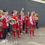 23-05-2021: Sport: Twente vs ADO 
FC Twente vrouwen vieren het kampioenschap met supporters op afstand
during the playoff vrouwen Eredivisie at stadium Diekman in Enschede