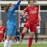 23-05-2021: Sport: Twente vs ADO 
Barbara Horsheyd (ADO) Fenna Kalma (FC Twente)
during the playoff vrouwen Eredivisie at stadium Diekman in Enschede