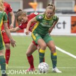 23-05-2021: Sport: Twente vs ADO 
Marisa Olislagers (FC Twente), Jaimy Ravensbergen (ADO)
during the playoff vrouwen Eredivisie at stadium Diekman in Enschede