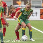 23-05-2021: Sport: Twente vs ADO
Marisa Olislagers (FC Twente), Jaimy Ravensbergen (ADO)
during the playoff vrouwen Eredivisie at stadium Diekman in Enschede