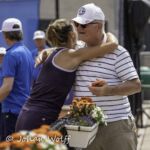 11-07-2021: Sport: ITF World tennis tour  
Quirine Lemoine (NED)
and her father
During the ITF World Tennis tour in Amstelveen.