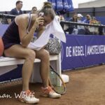 11-07-2021: Sport: ITF World tennis tour  
Quirine Lemoine (NED)
callling her mother to say that she won de final of itf world tennis tour Amstelveen
During the ITF World Tennis tour in Amstelveen.